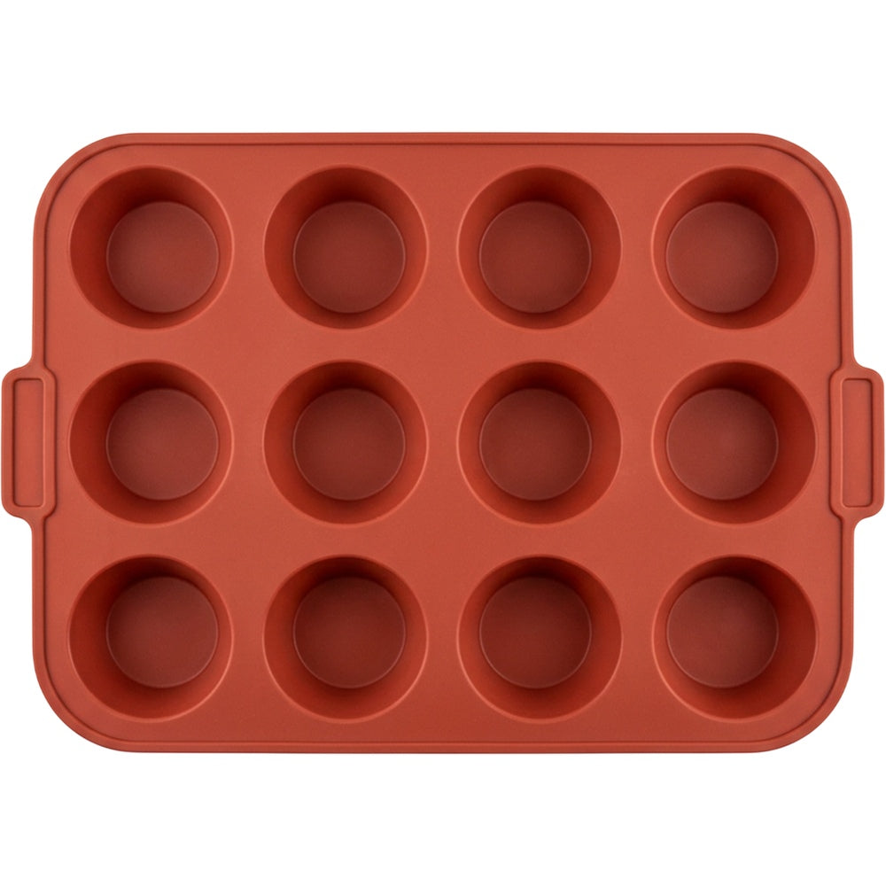 Zomra Silicone Muffin Baking Mould with 12 Cavities Brick - Product view