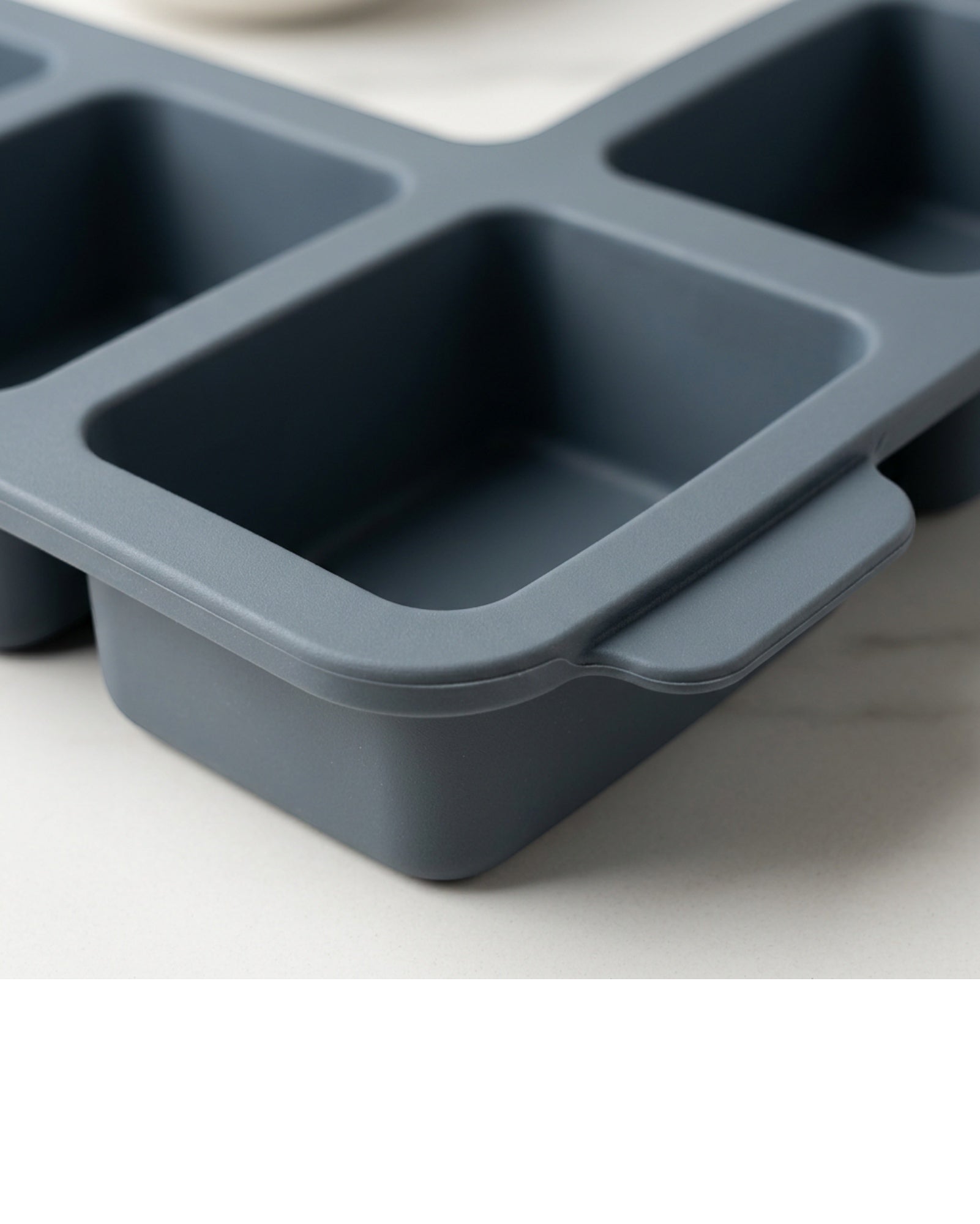 Zomra Silicone Mini Loaf Baking Mould with 6 Cavities Slate - Detail view