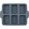 Zomra Silicone Mini Loaf Baking Mould with 6 Cavities Slate - Product view