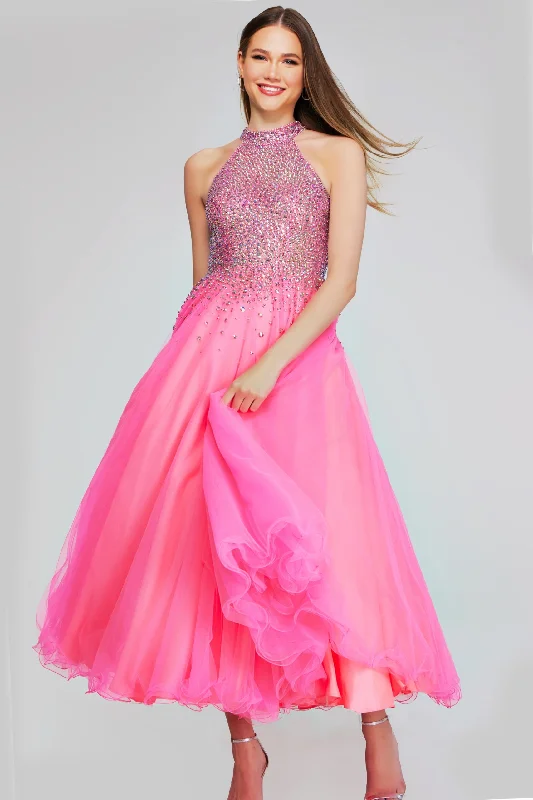 Jovani K38284 A Line Prom Beaded Long Formal Girls Dresses