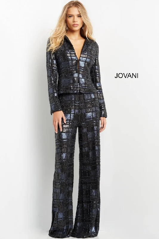 Jovani 07167 Sequin Long Formal Pant Suit