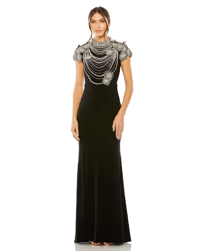 Mac Duggal 42055 Black 12 Sale