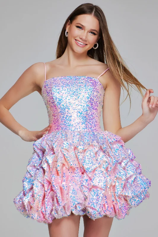 Jovani K38108 Homecoming Short Sequin Ruffled Girls Dresses