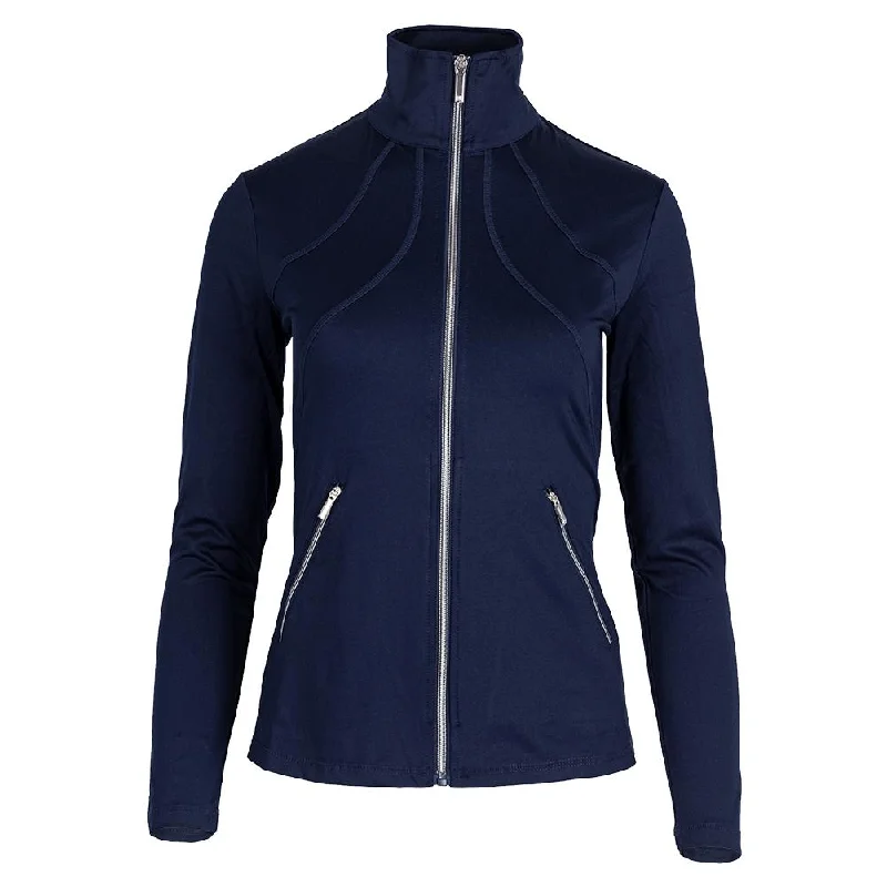 Women's Rachel Long Sleeve Tennis Jacket Navy Blue