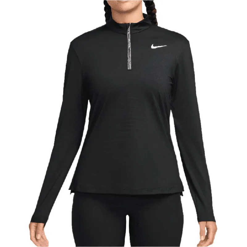 Women`s Dri-Fit Victory Half Zip Long Sleeve Tennis Top