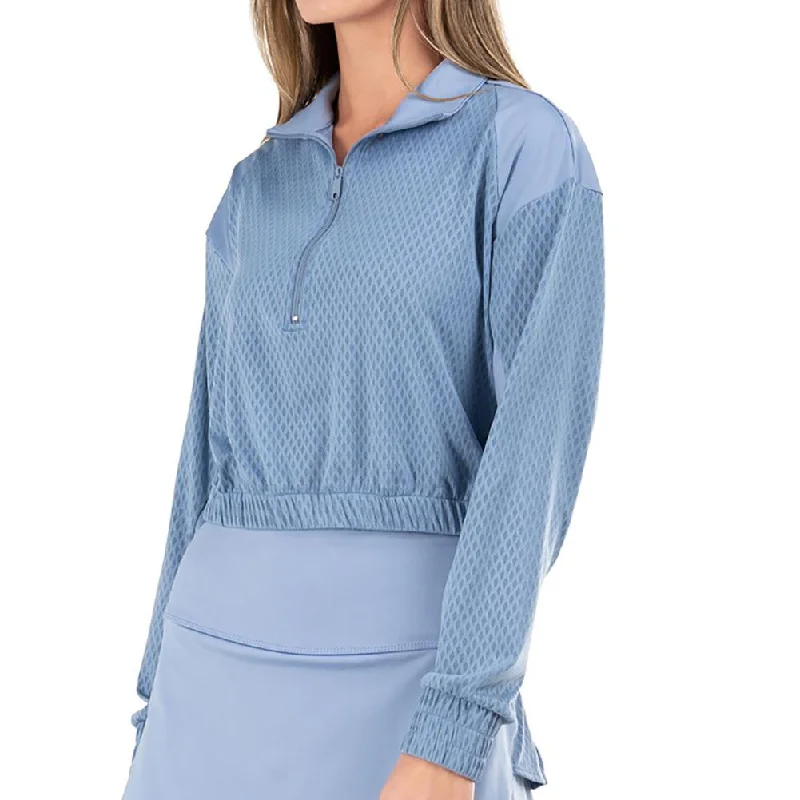 Women's Diamond 1/4 Zip Long Sleeve Tennis Top