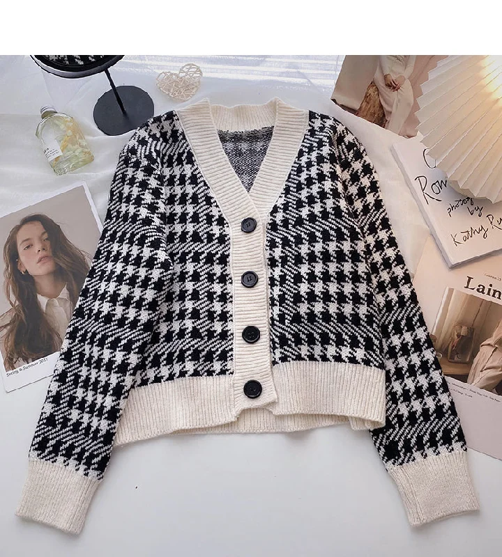 Lazy wind sweater cardigan coat female  5987