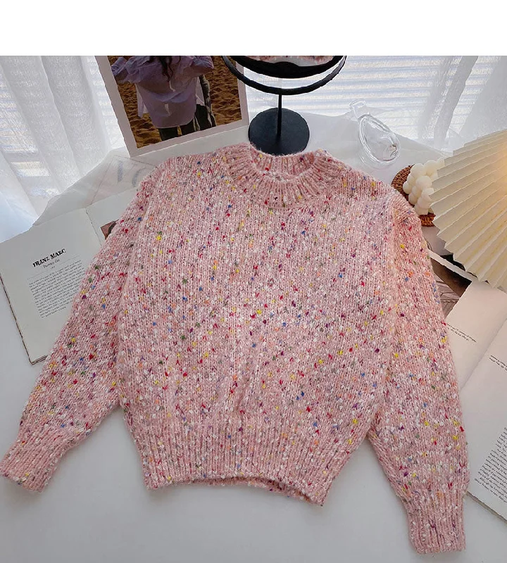 New Korean style temperament design Pullover long sleeve sweater  5975