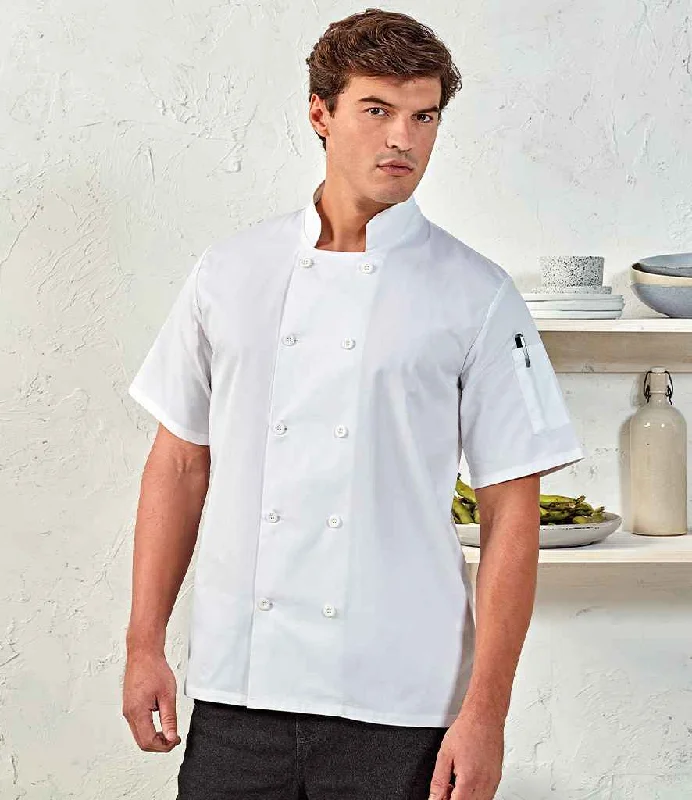 Premier Short Sleeve Chef's Jacket | White