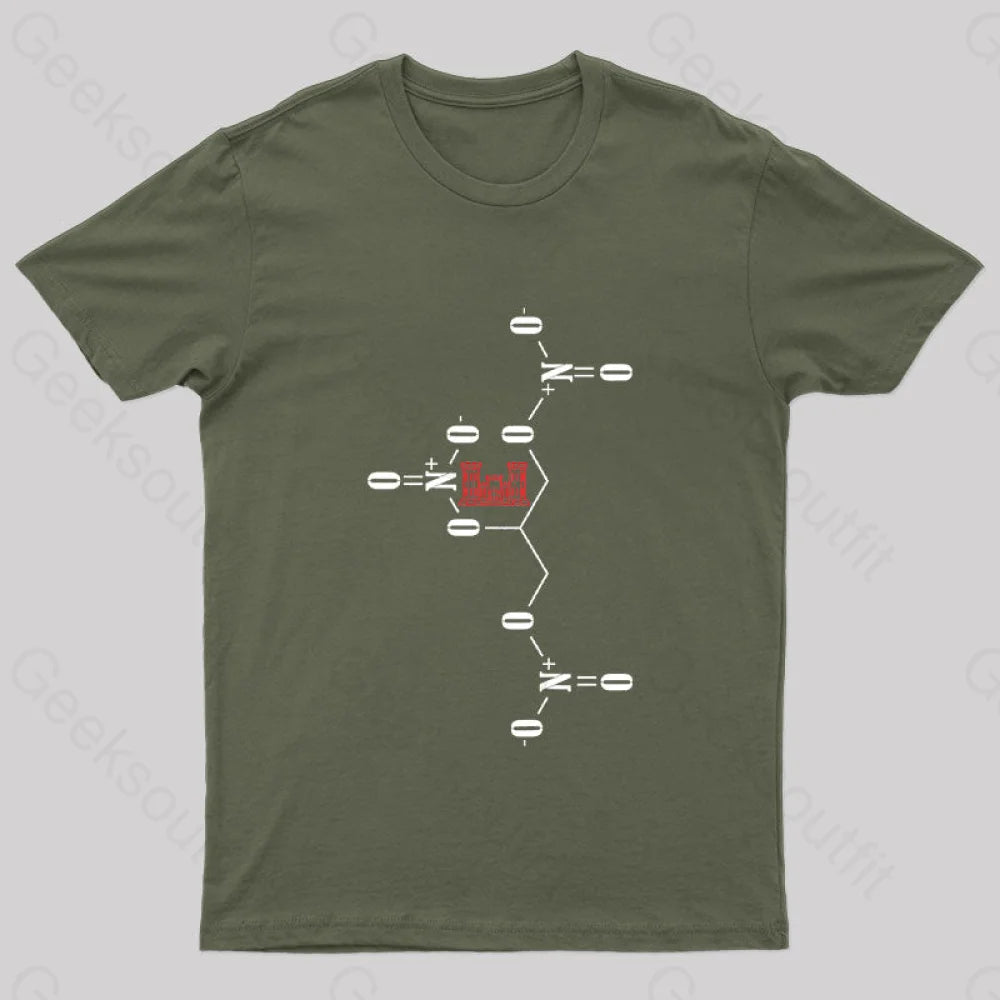 Combat Engineer Dynamite Chemical Makeup Geek T-Shirt