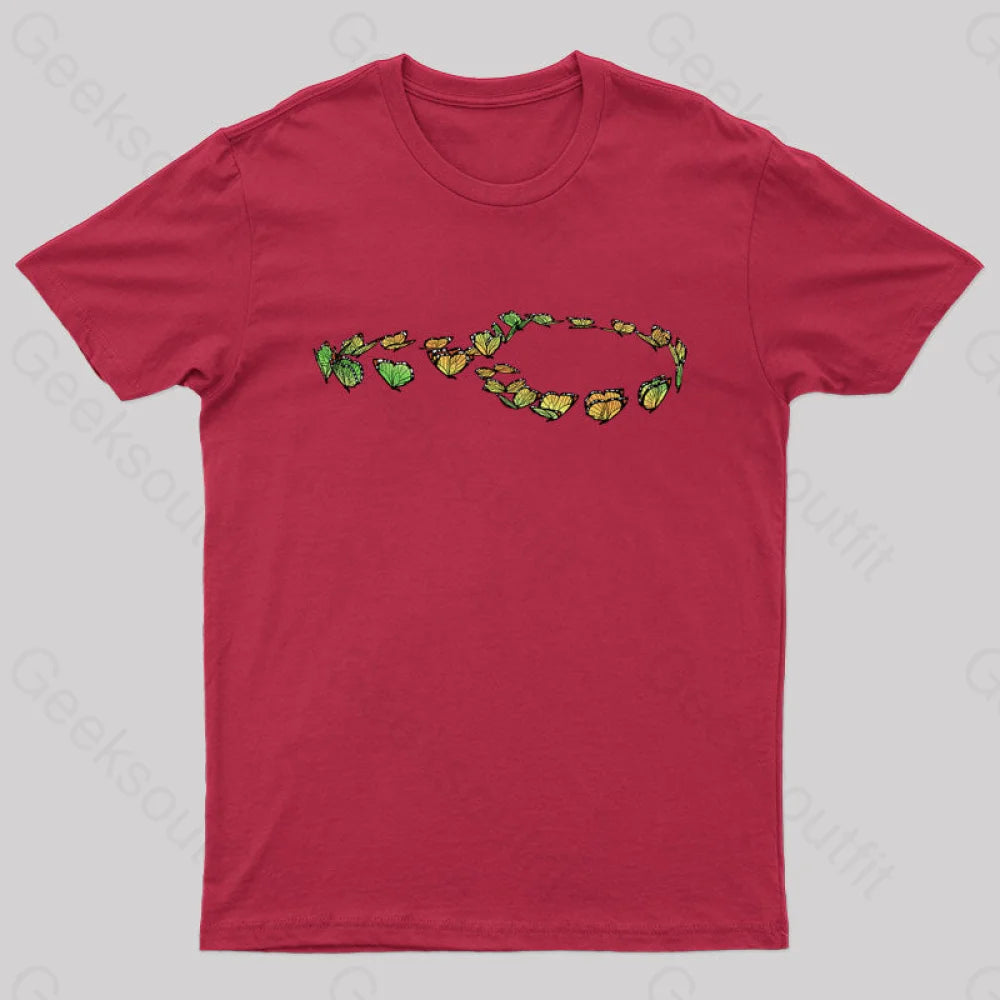 Endless Butterflies Nerd T-Shirt