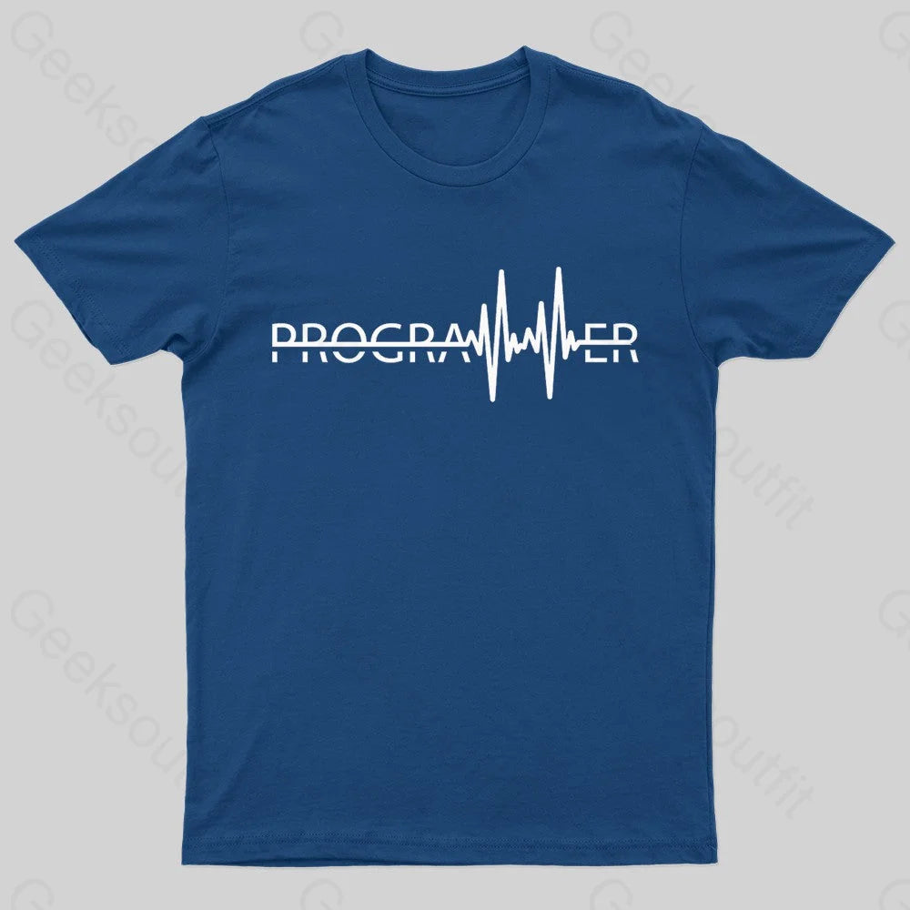 Programmer Heartbeat Geek T-Shirt