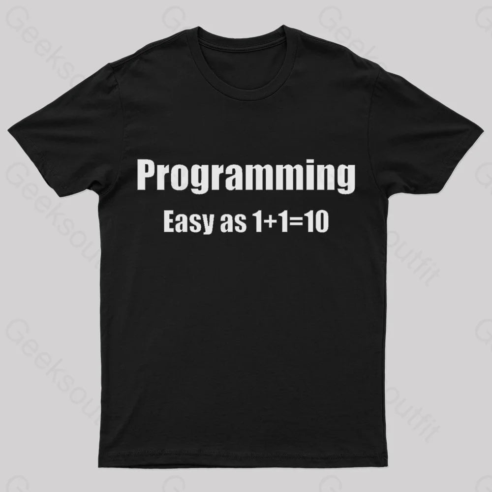 Programming Binary Joke Geek T-Shirt