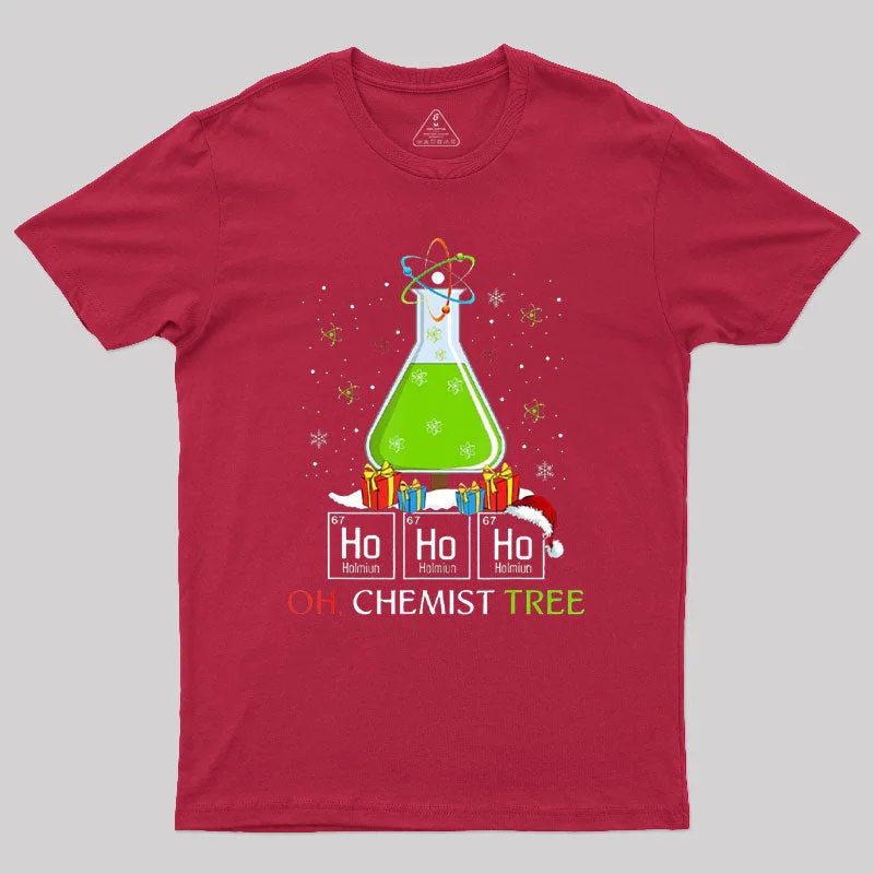 Science Christmas Oh Chemist Tree Chemistree Geek T-Shirt