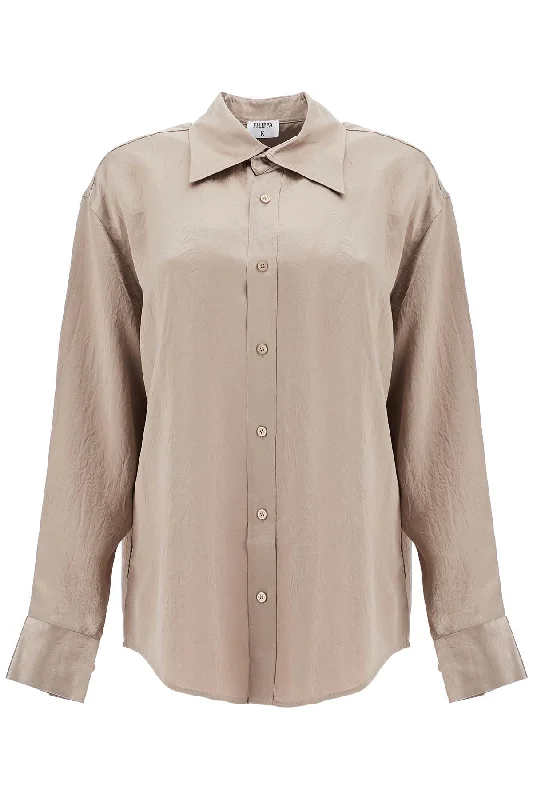 Filippa K Women's Satin Ruffled Shirt