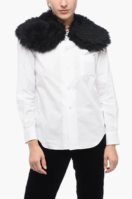 Comme Des Garçons Long Sleeved Shirt With Statement Collar