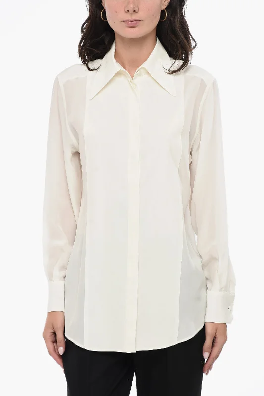 Dolce & Gabbana Spread Collar Silk Shirt