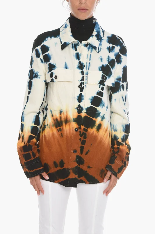 Jil Sander Wool Shirt with Abstract Pattern