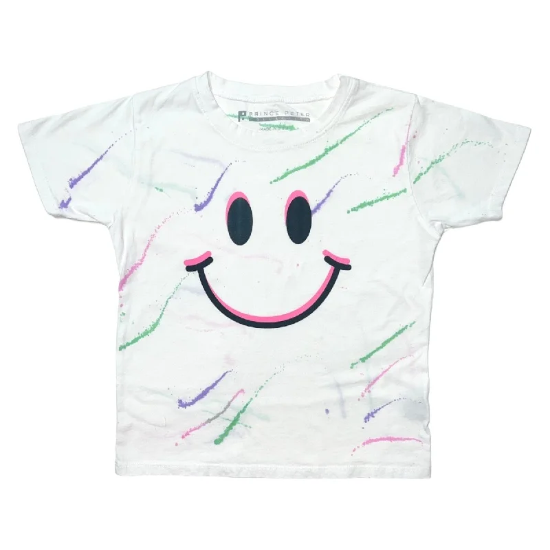 SMILEY FACE PAINT SPLATTER TSHIRT