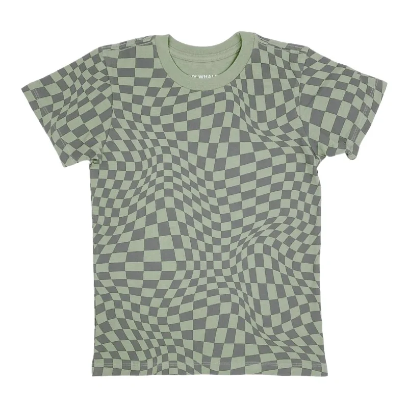 WAVY CHECKERED TSHIRT