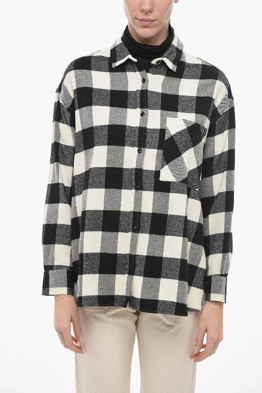 Woolrich ARCHIVE Wool Blended Shirt with Check Pattern