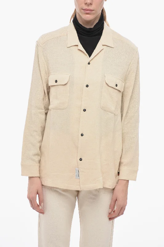 Woolrich Wool-blended FLUID GAUZE Shirt