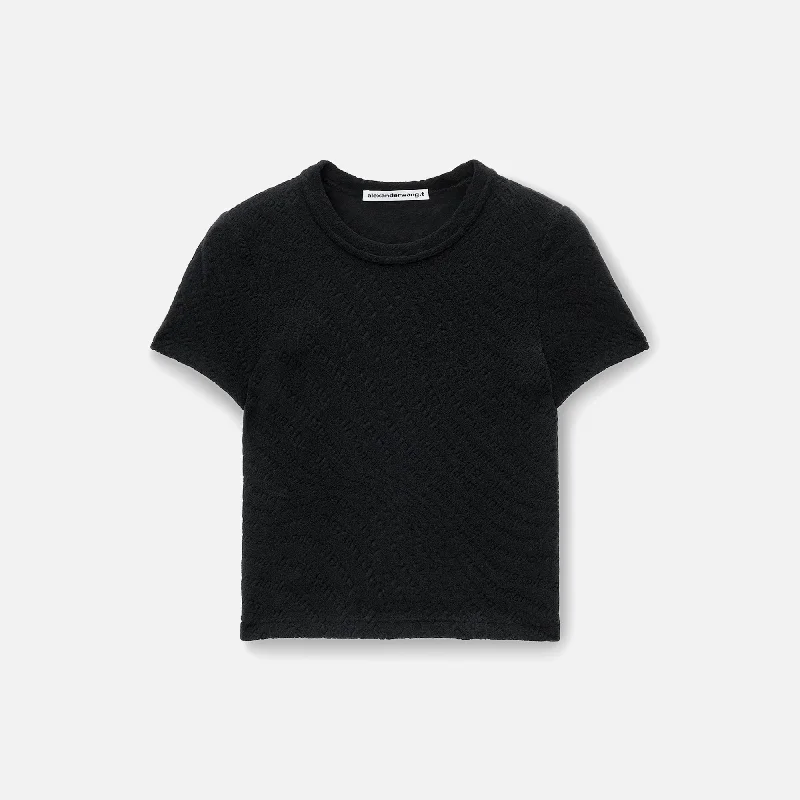 T by Alexander Wang Crew Neck Baby Tee - Sky Black