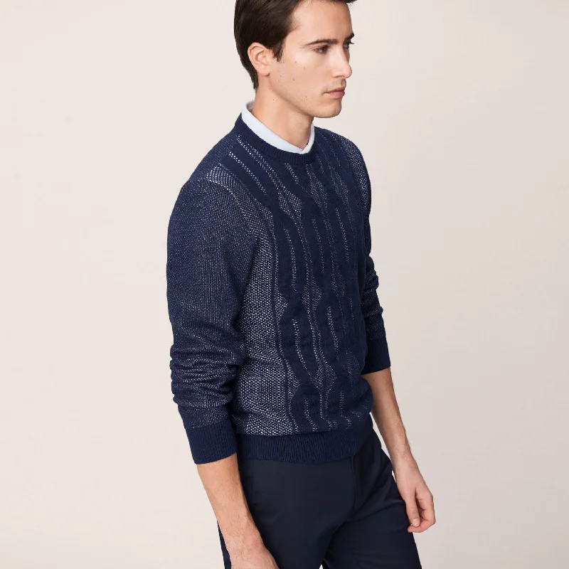 GANT Diamond G Cable Knit Crew