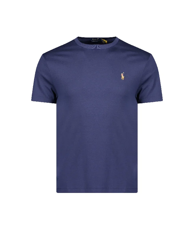 Logo Embroidered T-shirt - Navy