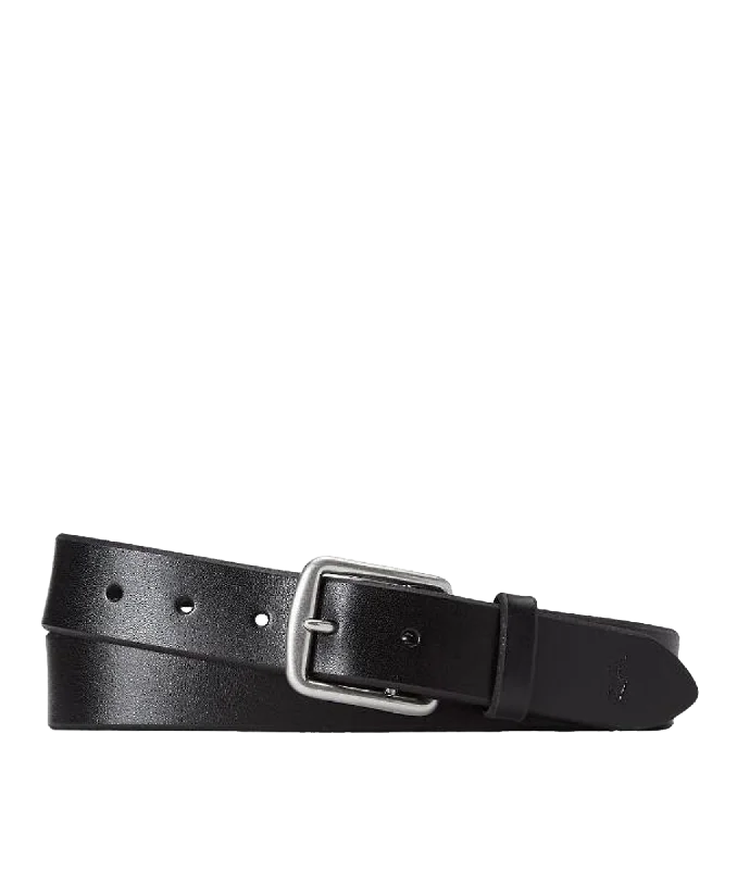 Signature Pony Leather Belt - Black