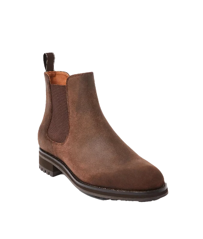 Bryson Waxed Suede Chelsea Boot - Brown