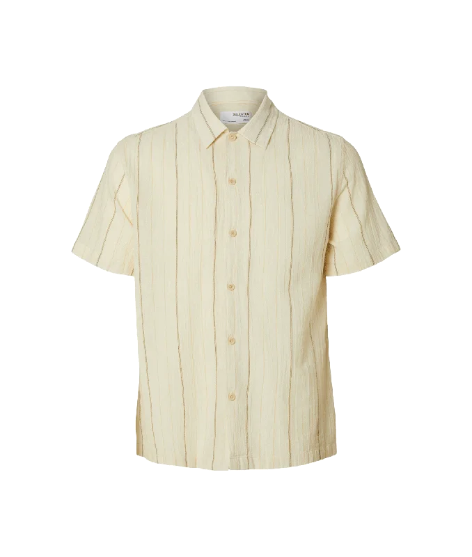 Reg-mix Shirt Short Sleeve Classic Camp - Cream