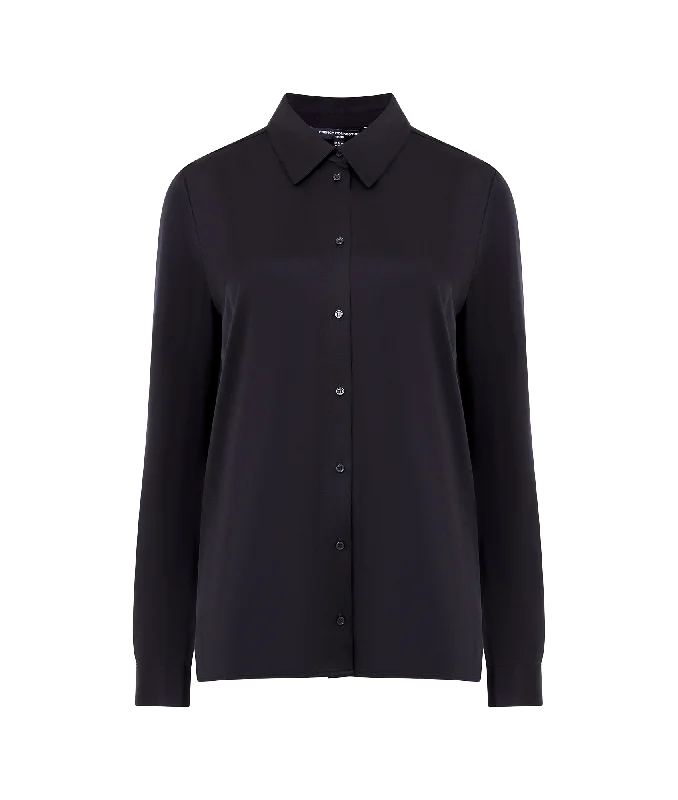 Ennis Satin Shirt - Black