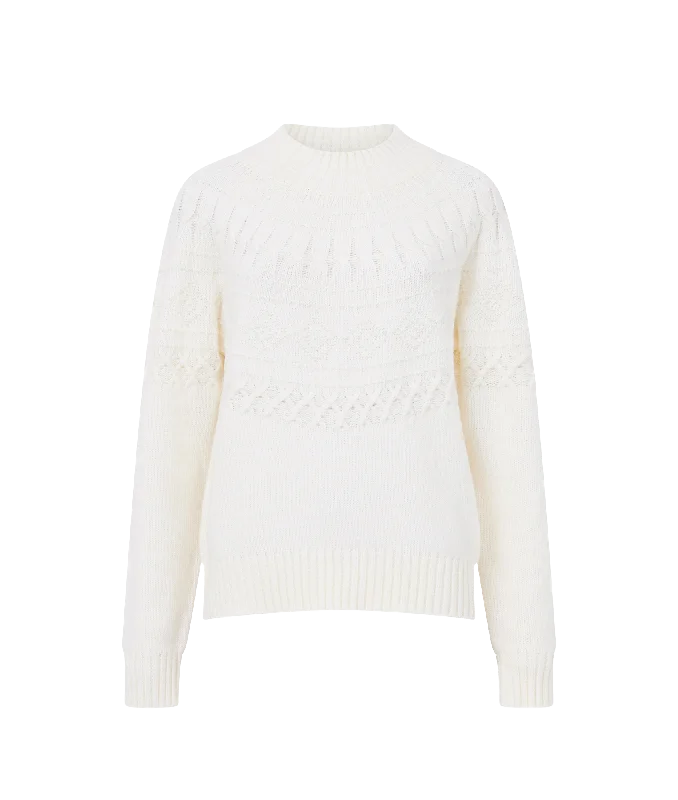 Kessey High Neck Jumper - Cream