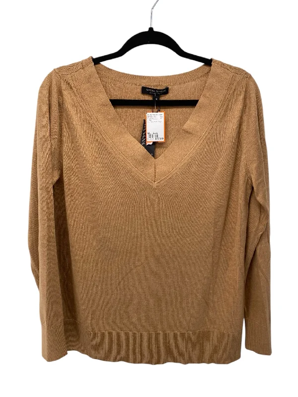 J Crew Misses Size Medium Tan New With Tags LS Blouse