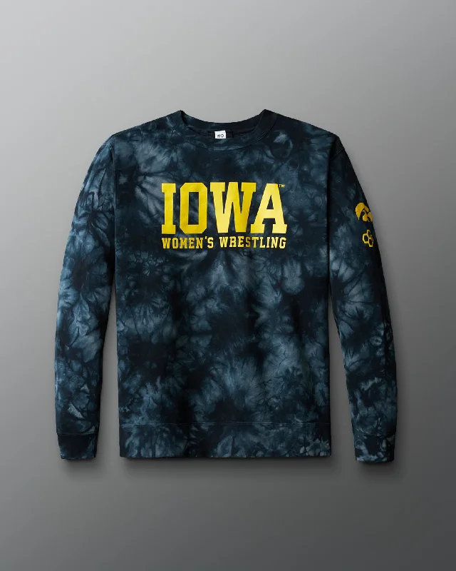 Iowa Women's Wrestling Tie-Dye Crewneck