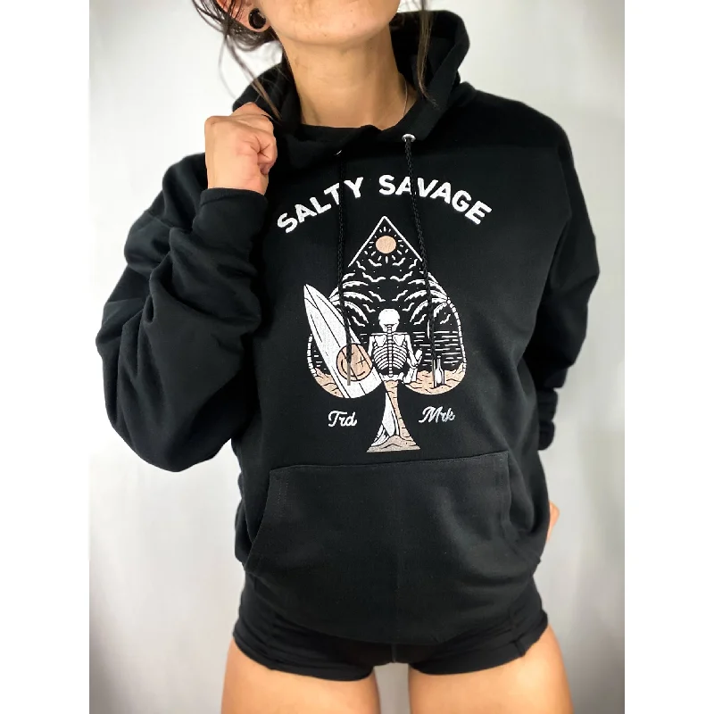 Salty Savage Unisex “Beach Spade” Classic Hoodie