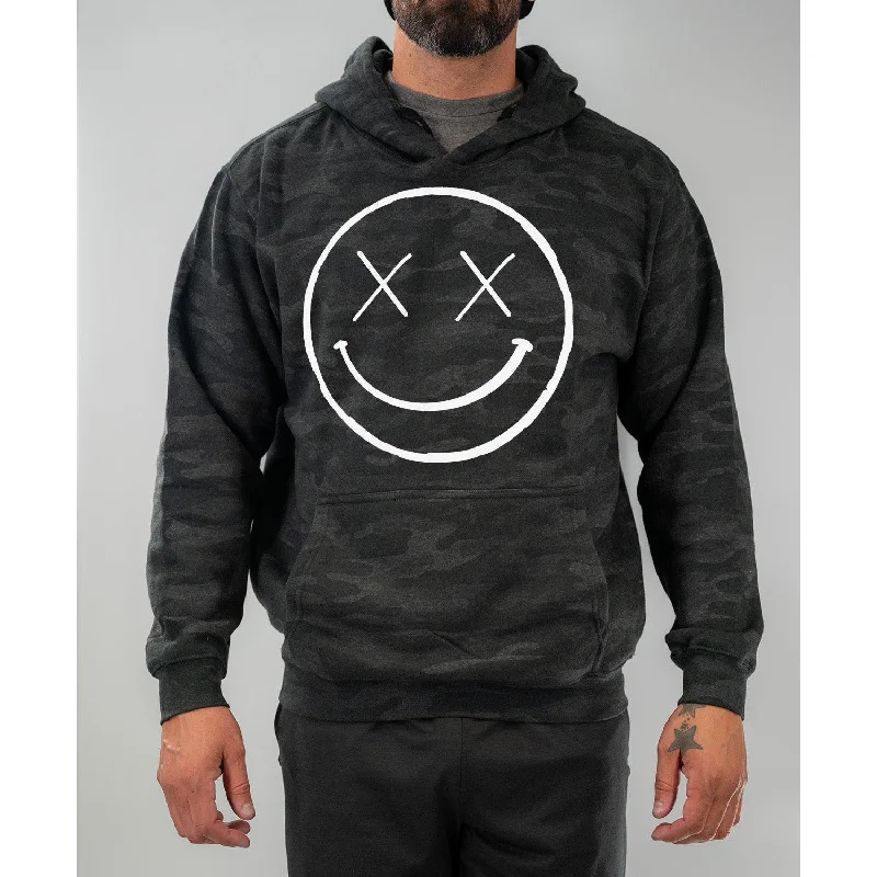 Salty Savage Unisex "OG Smile" Classic Hoodie | Storm Camo