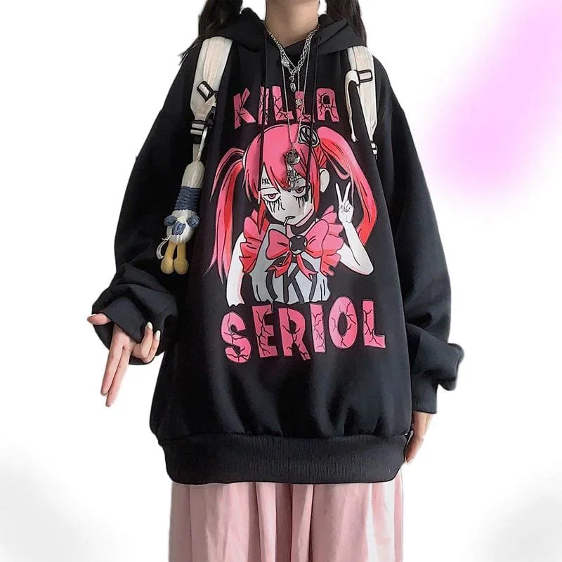 Serial Killer Kawaii Oversized Hoodie