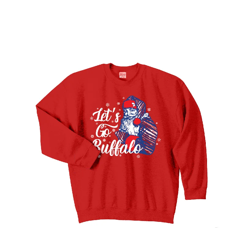 Santa Billieves- RED - Youth Kids Crewneck Xmas Sweatshirt