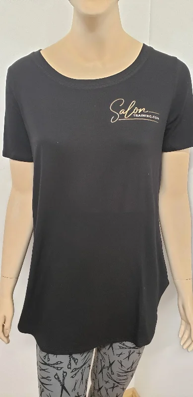 Salon Training Short Sleeve Top w Vinyl Logo