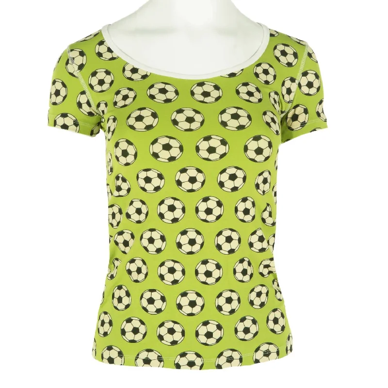 Women's Short Sleeve Scoop Neck Tee In Meadow Soccer