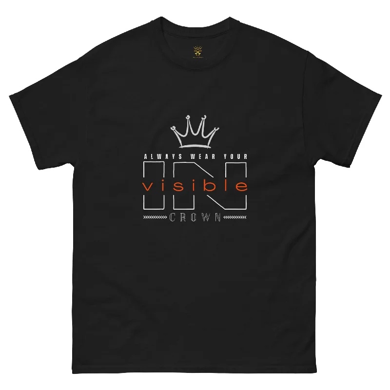 "Always Wear Your Invisible Crown" Unisex Cotton Graphic Tee