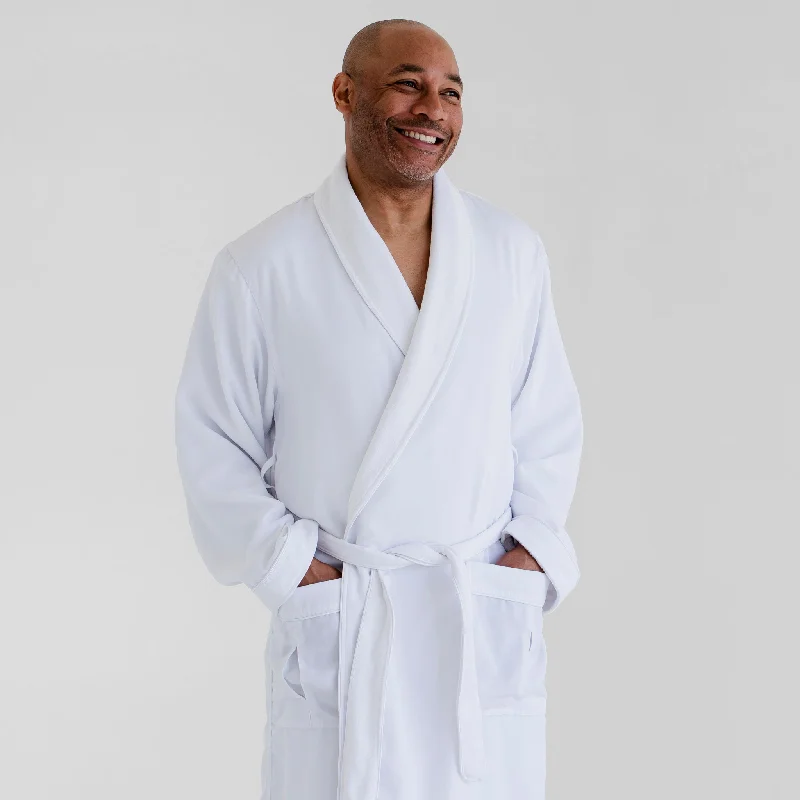 Classic Terry Cloth Spa Robe - White