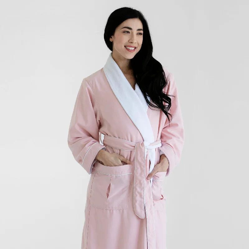 Deluxe Plush Spa Robe - Rose