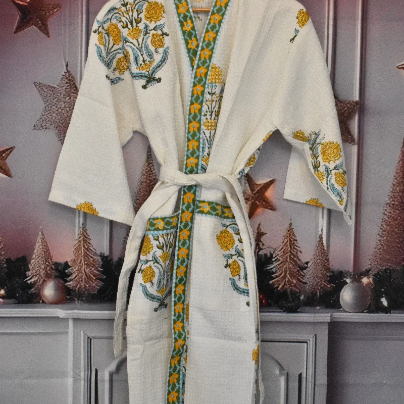 Handcrafted Cotton Women Robe – Comfortable & Stylish