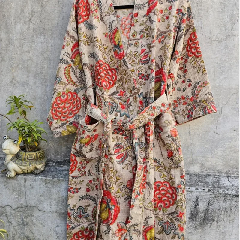 Handcrafted Cotton Women Robe – Comfortable & Stylish