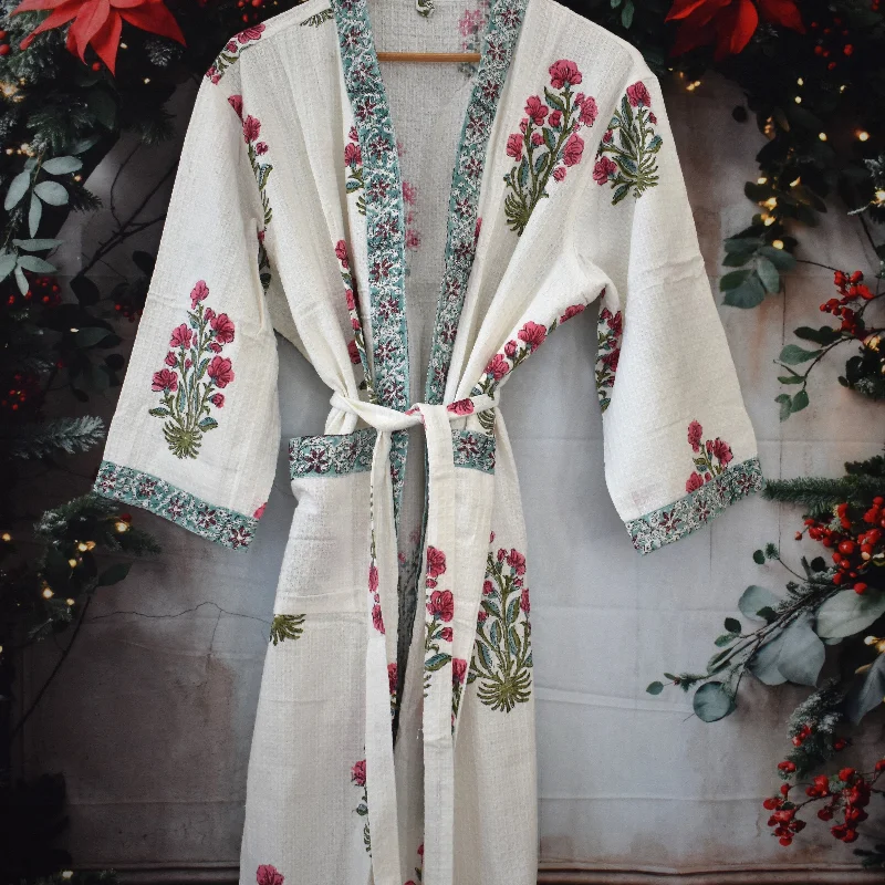 Handcrafted Cotton Women Robe – Comfortable & Stylish